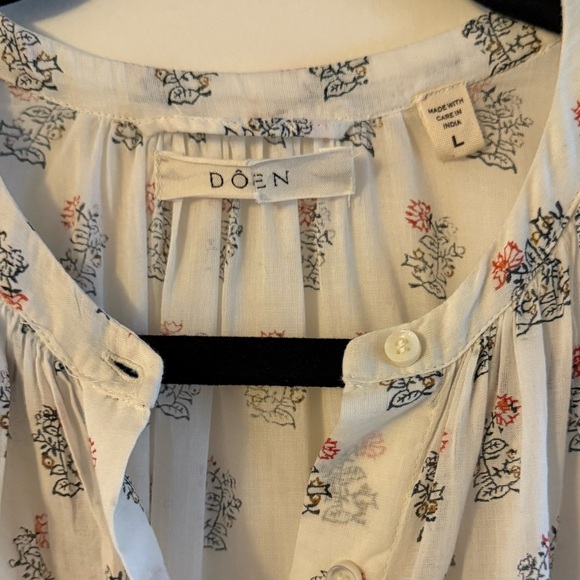 Doen Red Dahlia Block Print Jo Dress - Picture 4 of 8